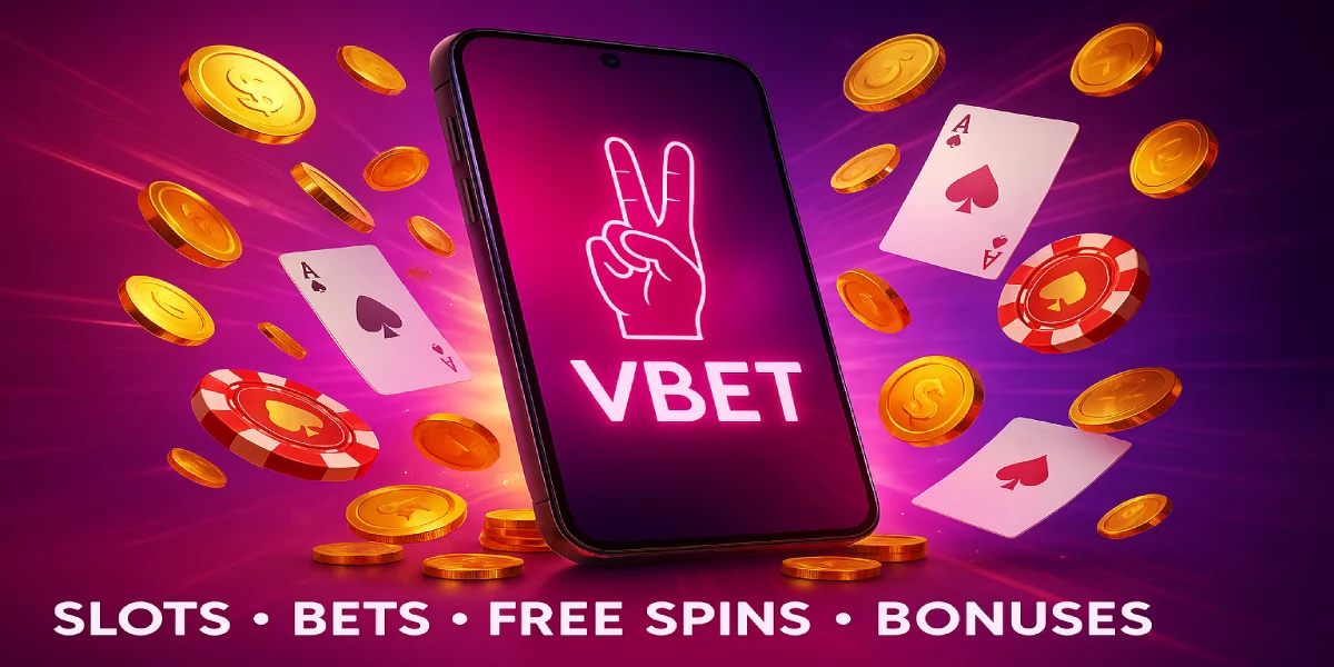 Vbet UA mobile slots bonuses artwork