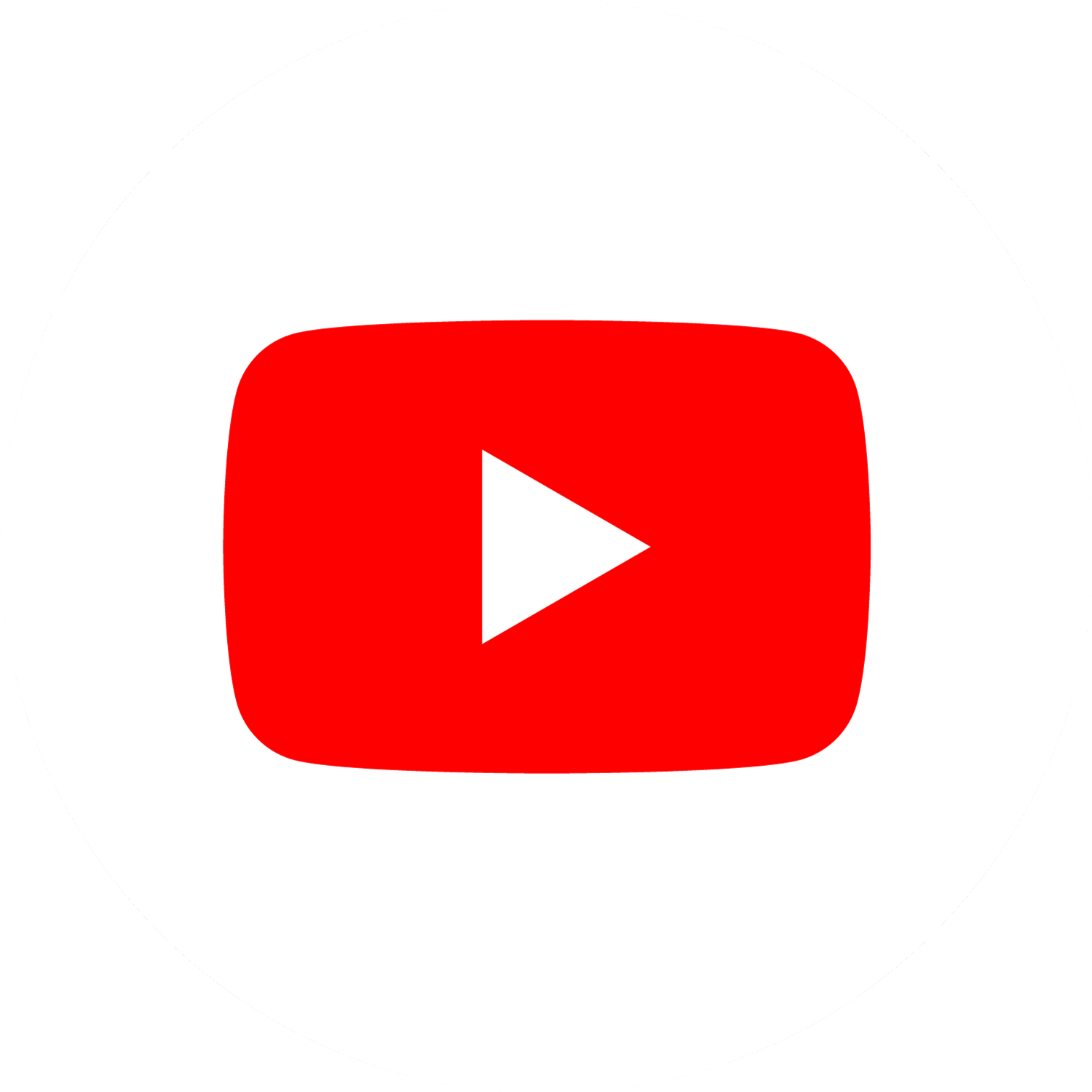 YouTube Logo PNG White Circle